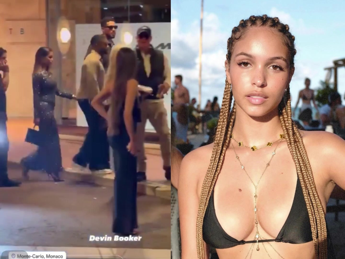 布克帶新女友出街身材出眾巴西童顏模特神似庫里