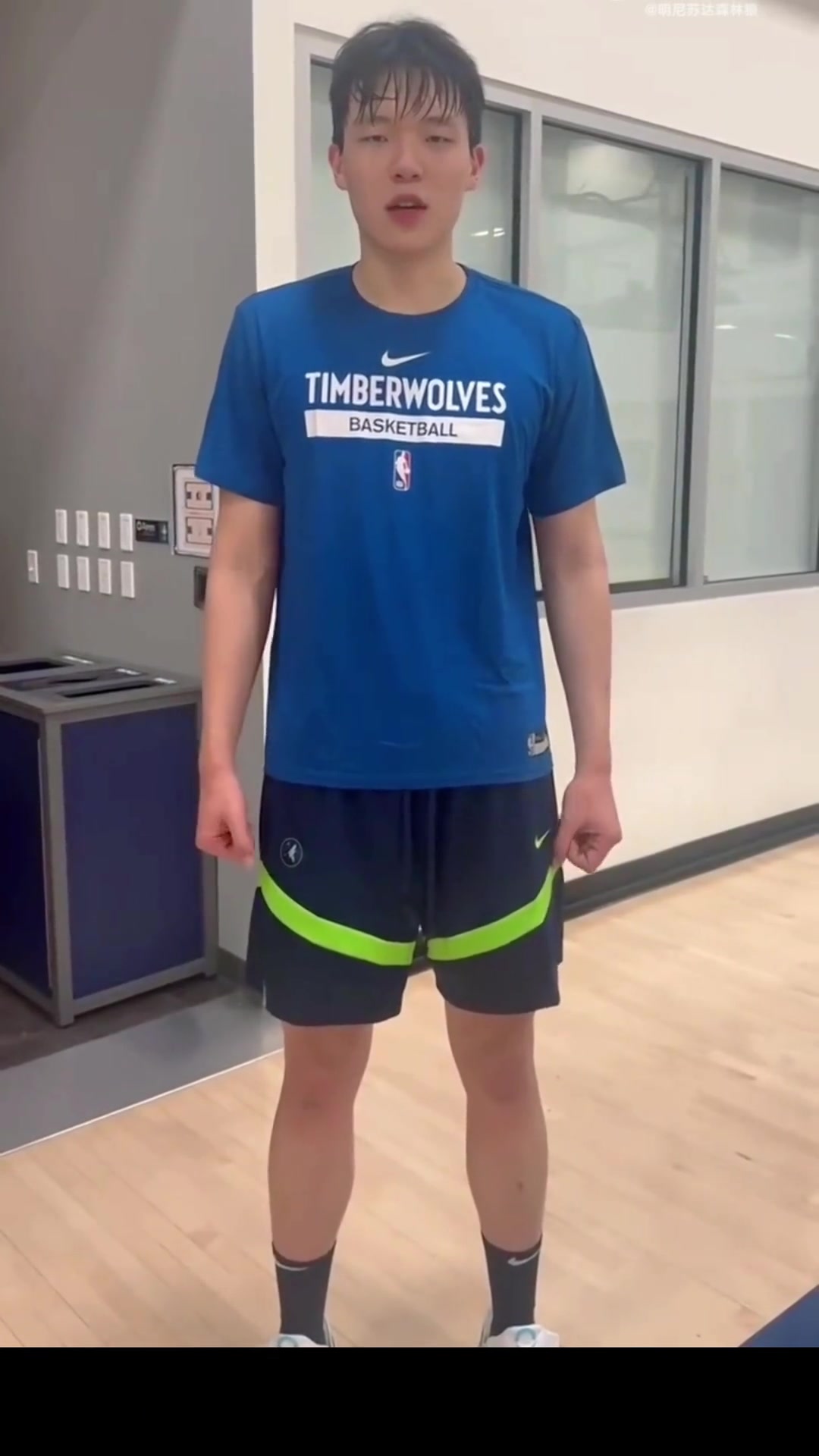 楊瀚森感謝森林狼給我這次實訓(xùn)的機(jī)會 祝我自己好運