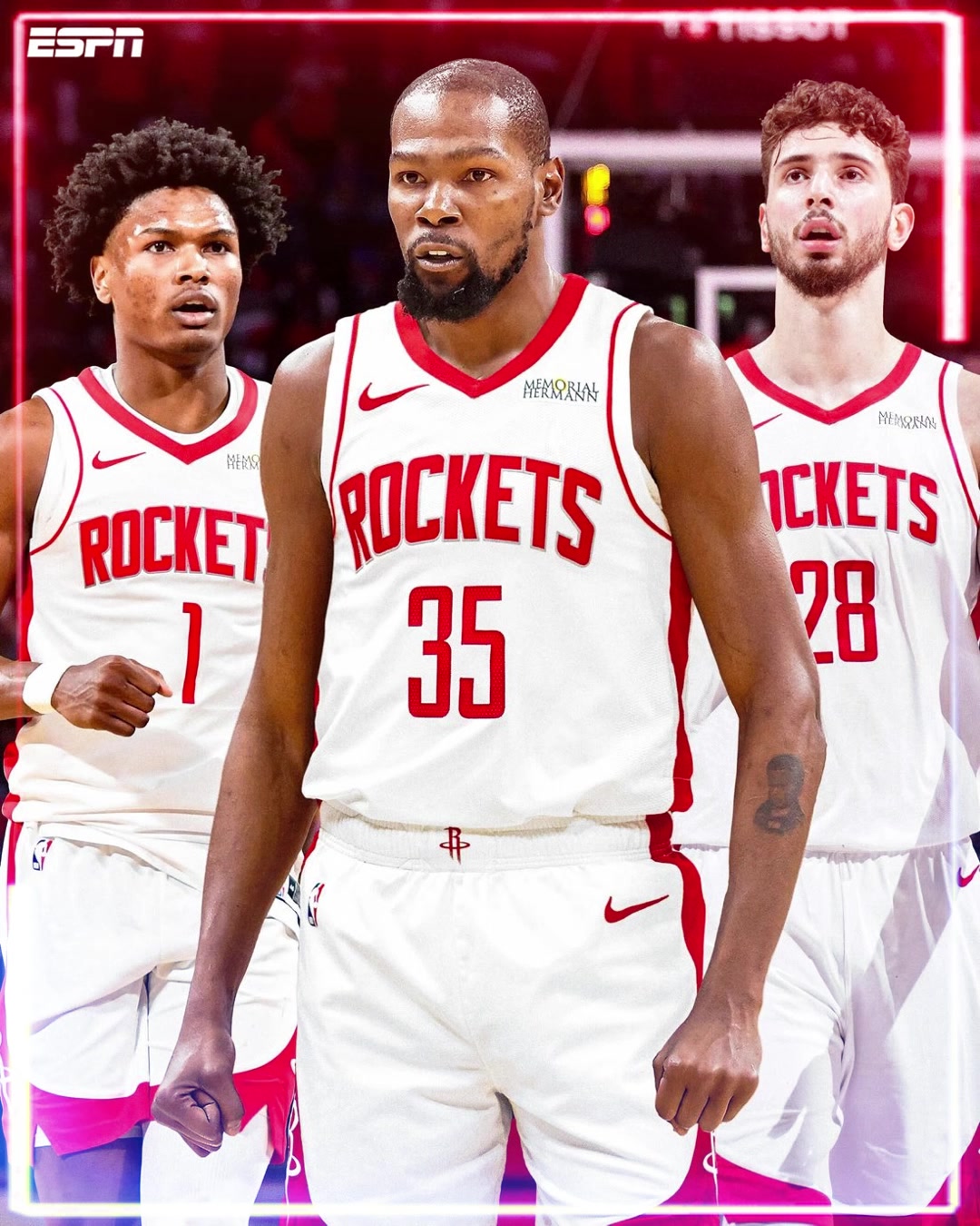 重磅引援火箭全新三巨頭杜蘭特申京阿門天賦夠不夠頂