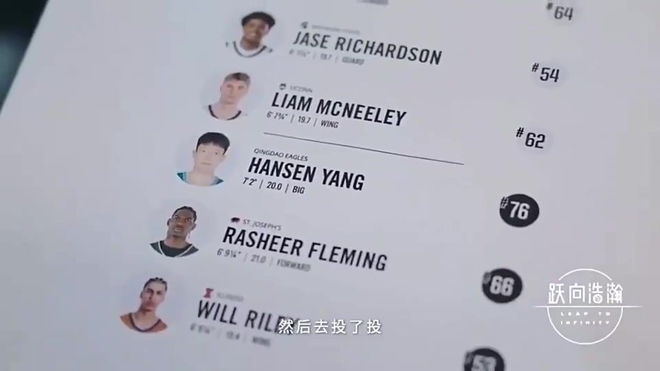 如今首輪16號簽被選中楊瀚森首次試訓開拓者后他們叫我揚長補短繼續(xù)努力