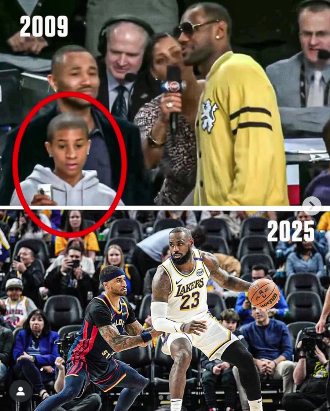 漫長的生涯詹姆斯年輕時身邊的小朋友如今都變成了對手