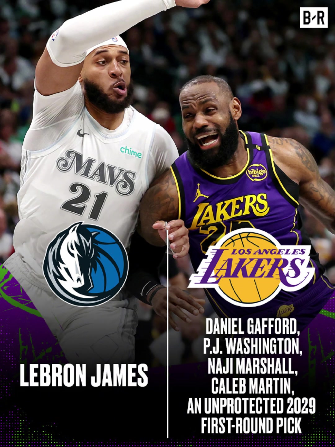 老詹去獨(dú)行俠美媒給出方案獨(dú)行俠出加福德PJ等4人2首輪換詹姆斯