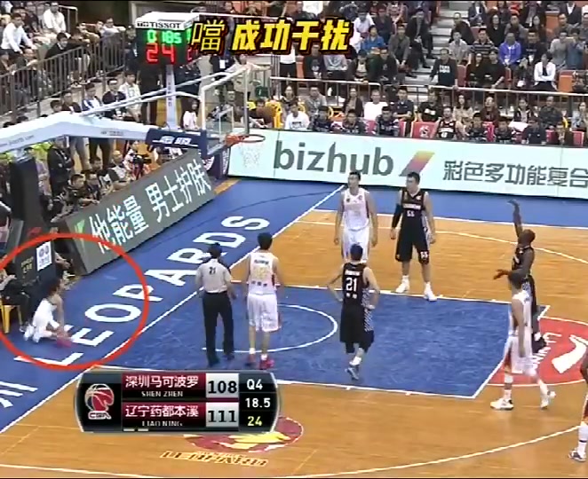 CBA也有性感啦啦隊(duì)哈德森此前被啦啦寶貝干擾罰丟關(guān)鍵球