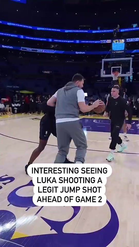 真沒見過你用啊東契奇此前熱身居然耍了一手罕見的標準跳投