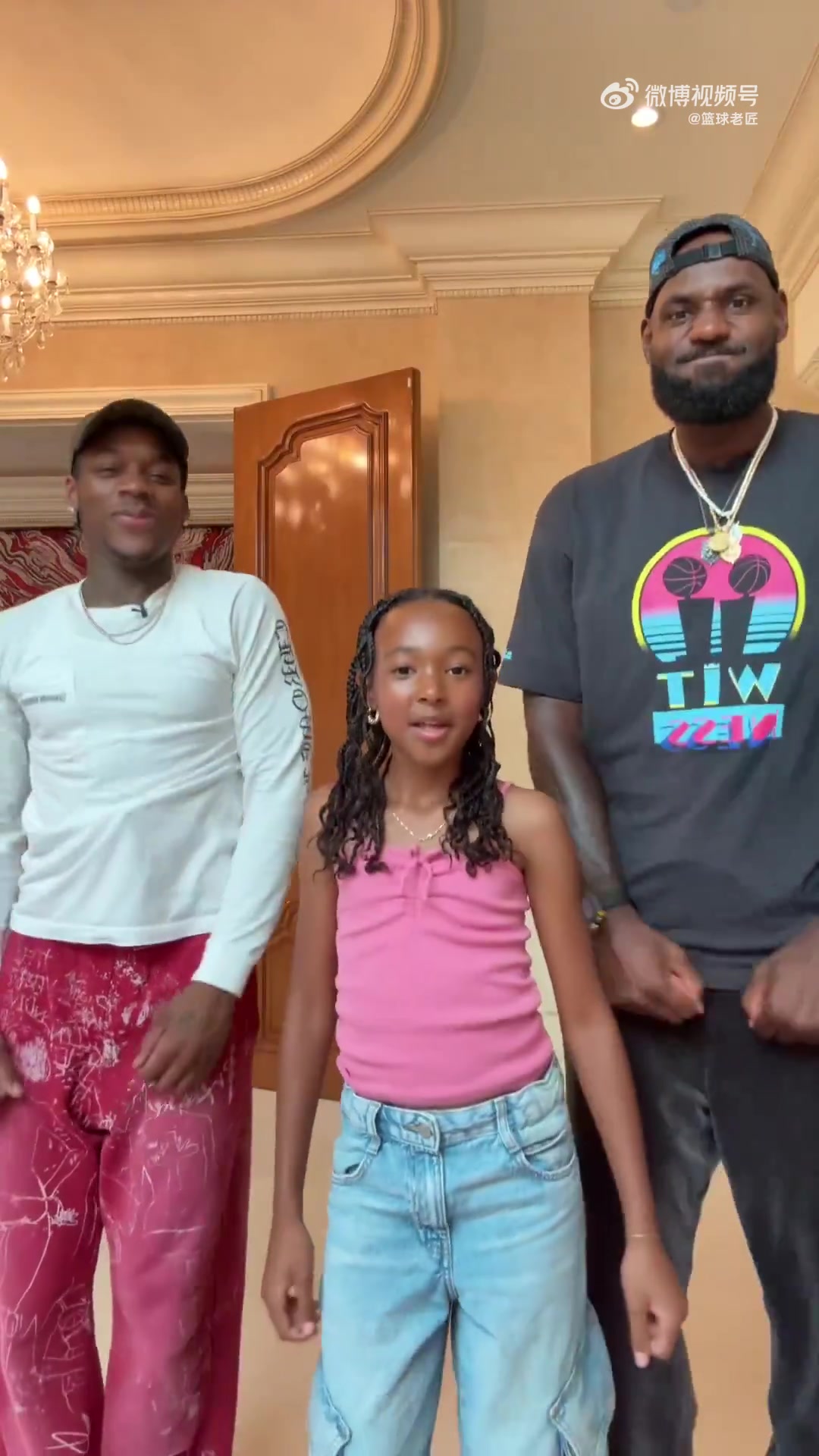 詹姆斯女兒的臂展感覺很長啊天賦肉眼可見