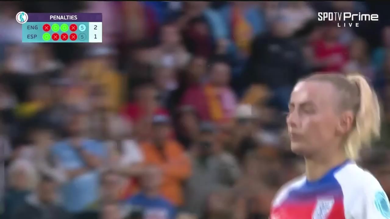 大心臟凱莉點球大戰(zhàn)第5罰命中英格蘭女足衛(wèi)冕歐洲杯