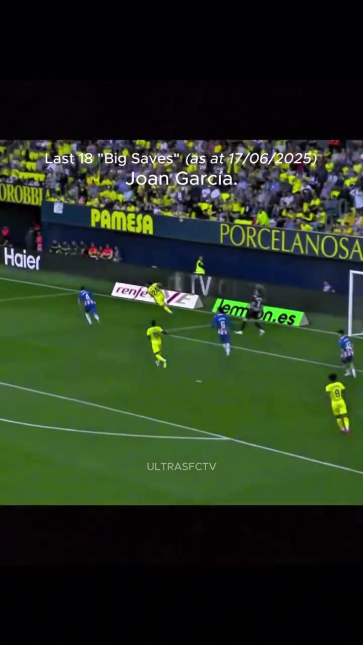 反應(yīng)力頂級(jí)巴薩新門將霍安加西亞近18次關(guān)鍵撲救