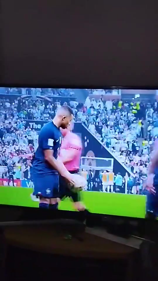 動(dòng)作真臟啊世界杯決賽罰點(diǎn)球時(shí)大馬丁頂頂姆巴佩的臉