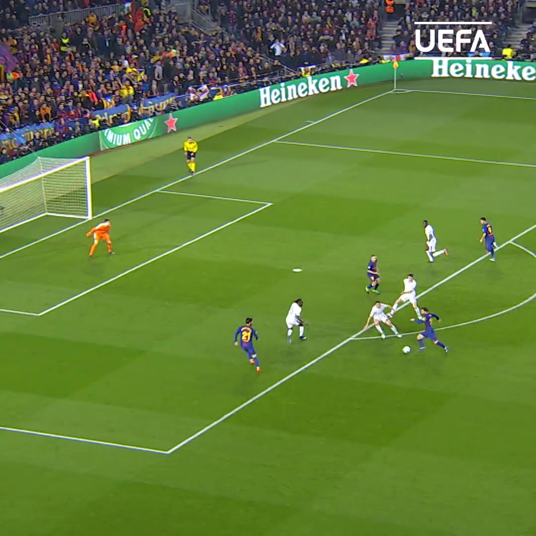 7年啦梅西歐冠生涯的第100粒進球