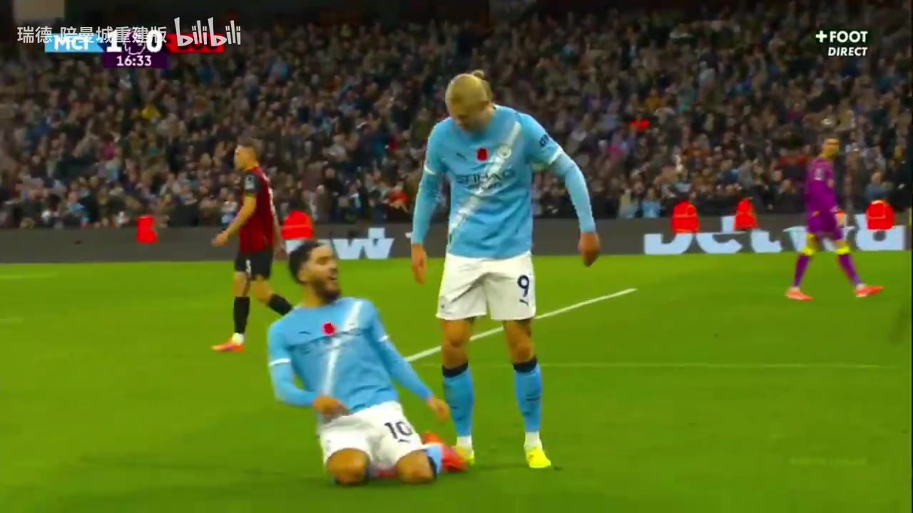 進球機器實錘哈蘭德進球后模仿機器人動作慶祝