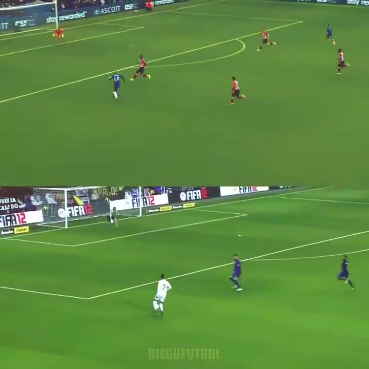 加納喬切爾西處子球神似C羅對陣巴薩進球