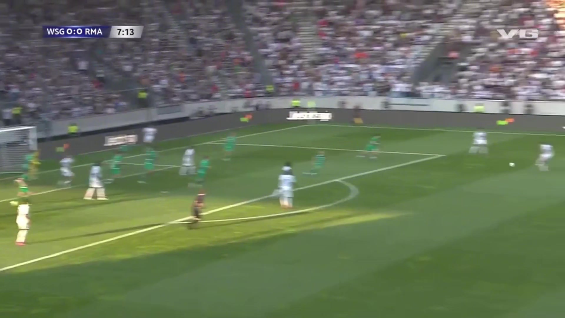 進了就是世界波居勒爾輕松晃開防守緊接起腳遠射擊中橫梁