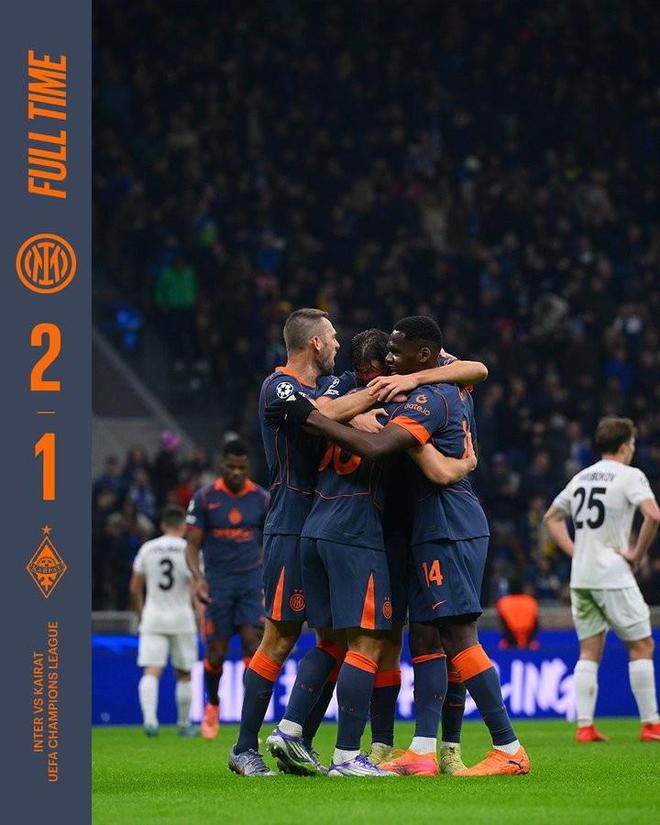 15勝3平，國(guó)米近18場(chǎng)歐冠主場(chǎng)比賽保持不敗