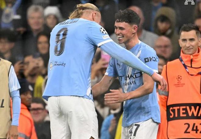 完美戰(zhàn)績(jī)，哈蘭德和福登同場(chǎng)進(jìn)球的歐冠比賽曼城6戰(zhàn)全勝