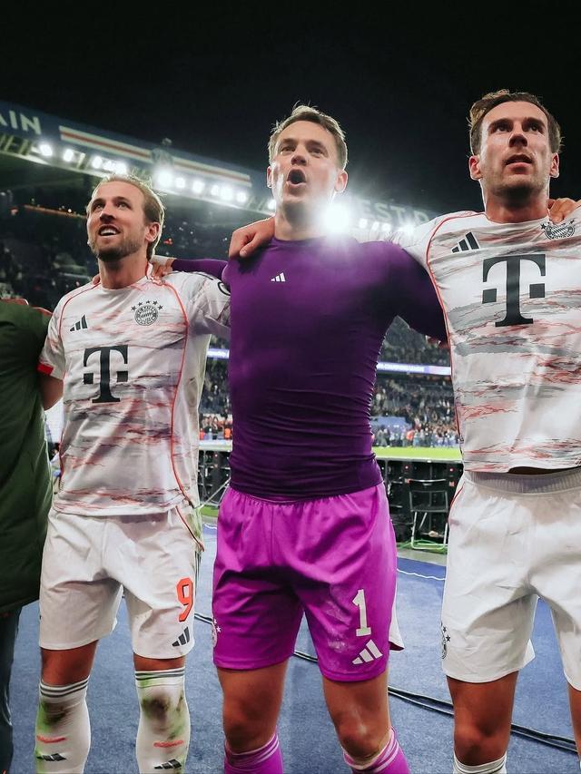 當(dāng)選對(duì)陣巴黎全場最佳，諾伊爾社媒慶祝勝利：團(tuán)隊(duì)