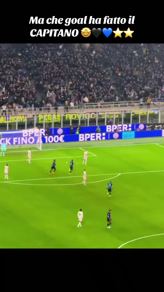 難度低的射門不踢梅阿查實拍勞塔羅外旋抽射讓門將呆若木雞