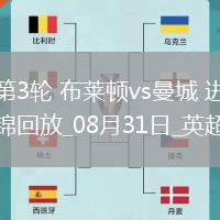 英超第3輪布萊頓vs曼城進(jìn)球視頻